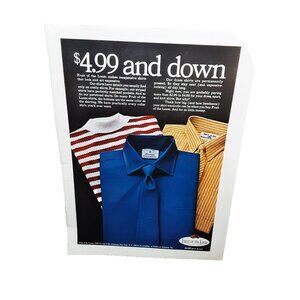 Vintage 1969 Fruit of the Loom Dress Sport Knit Shirts Ad